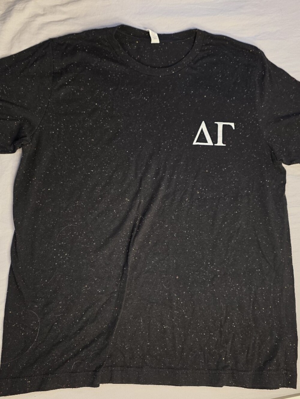 Delta Gamma Sorority Black Speckled Short-Sleeve T-Shirt